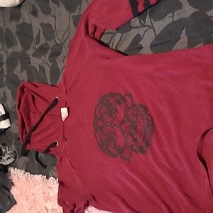 Lightweight hoodie w skull